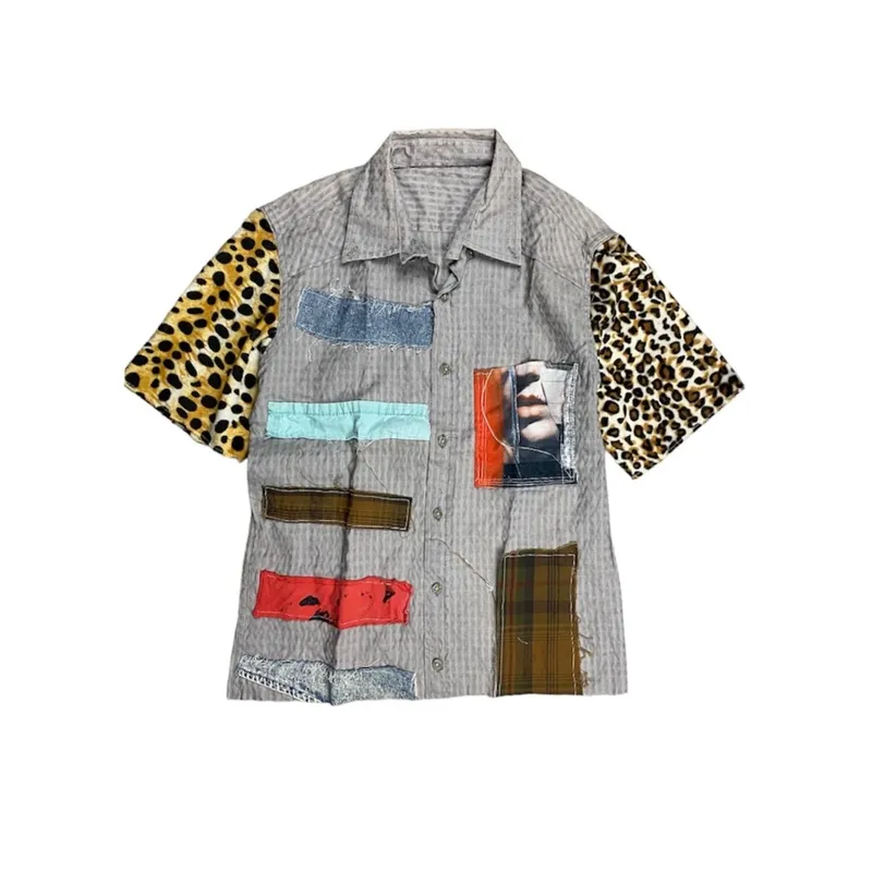 Streetwear Reworked Casual shirt Pria multicolor photo 1