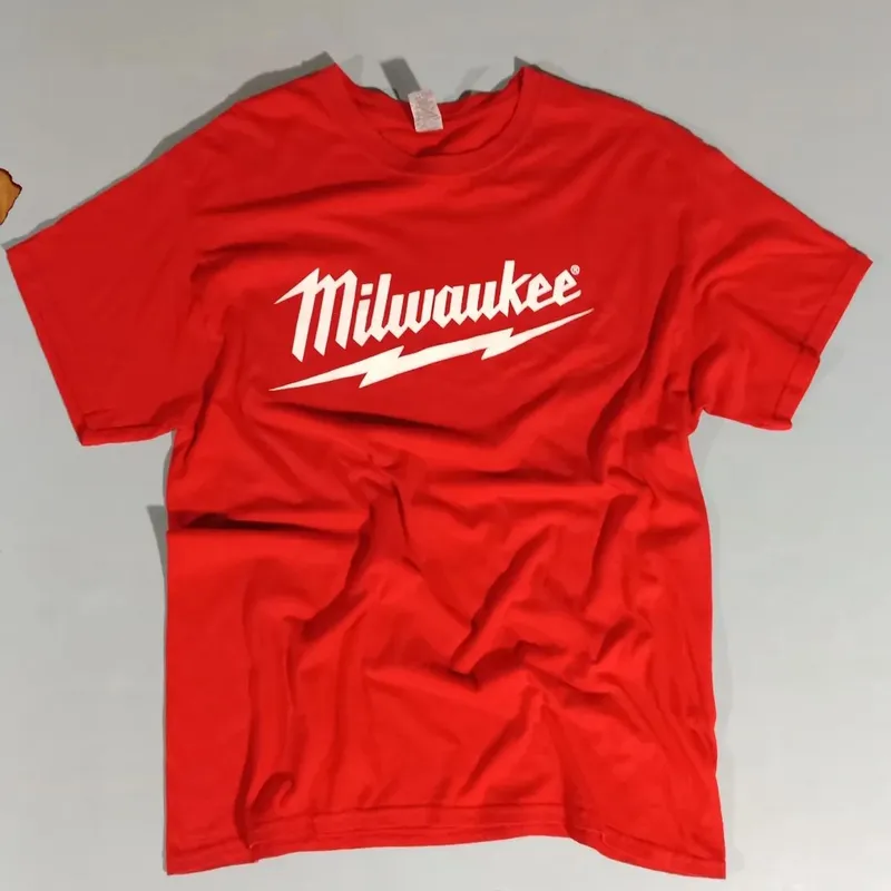 Gildan Casual T-shirt Pria red photo 1