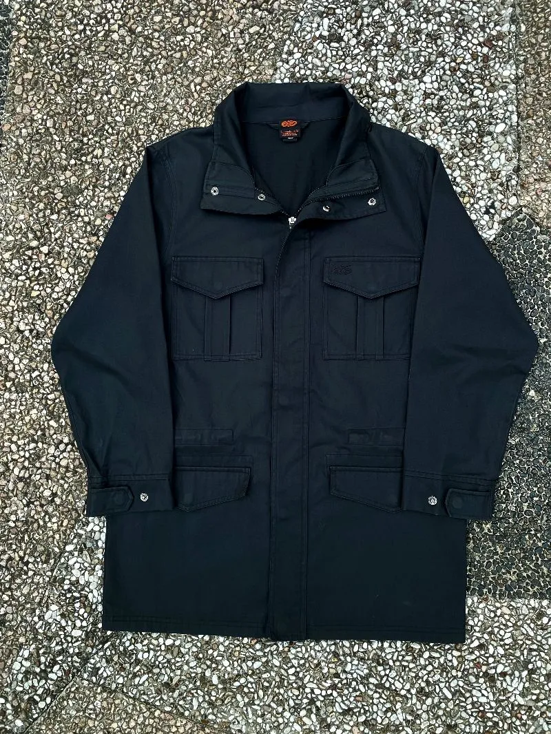 NIKE SB Skateboarding Chore Coat Jacket Distressed Black photo 1