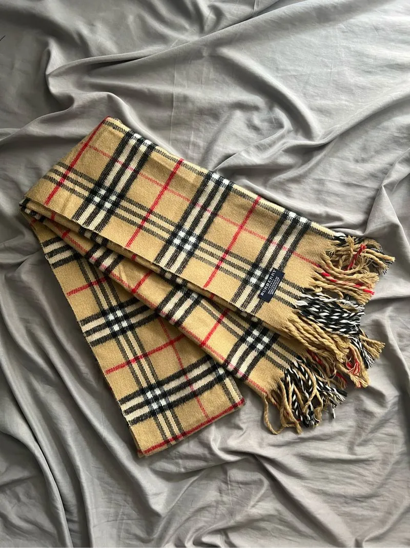 Burberry scarf syal cashmere novacheck photo 1