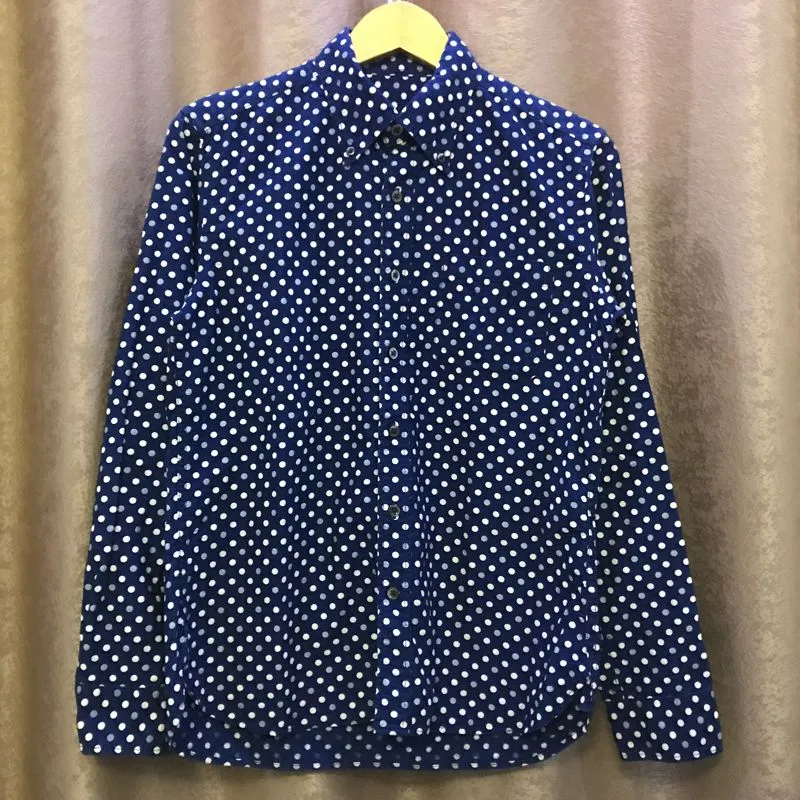 SOPHNET. Casual Formal shirt Pria navy photo 1