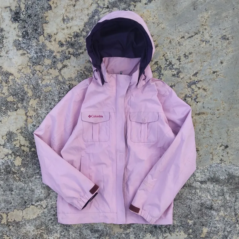 Columbia Gorpcore Cottagecore Track jacket Wanita pink