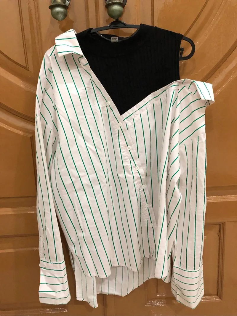 Kemeja Salur Kombinasi photo 1