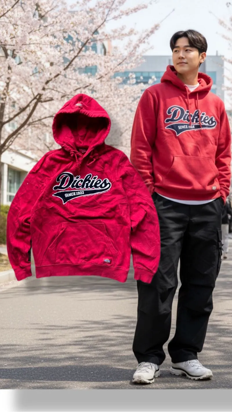 Dickies Original Script Velvet Red Pullover photo 1