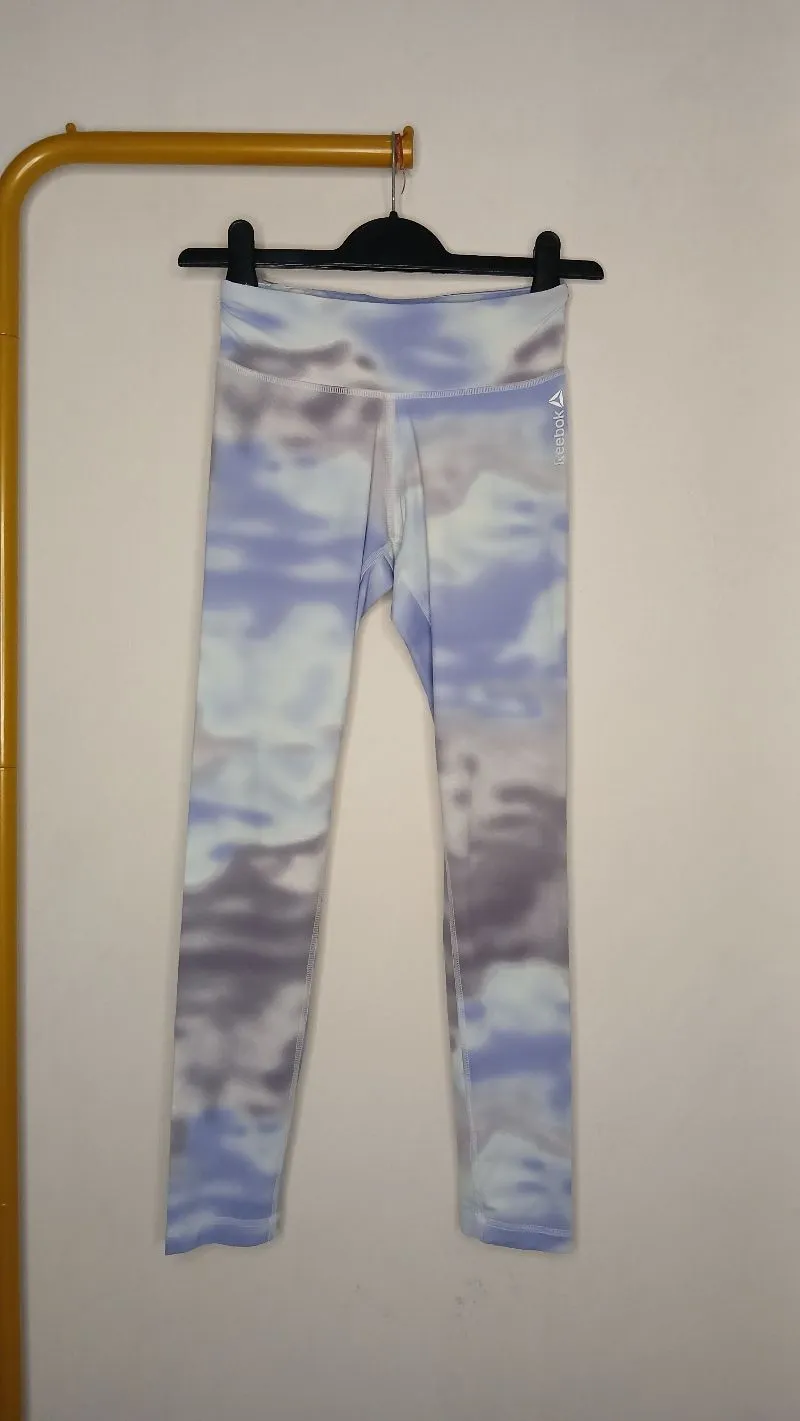 Reebok legging tie dye biru photo 1