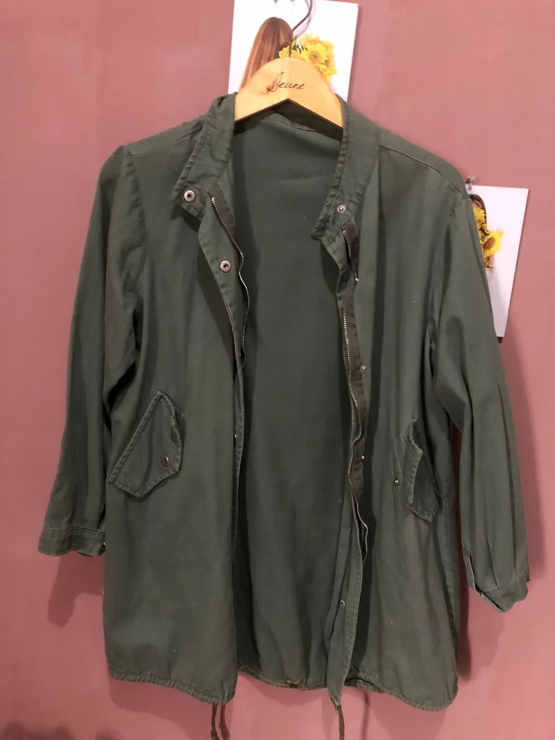 Casual Parka Wanita green photo 1
