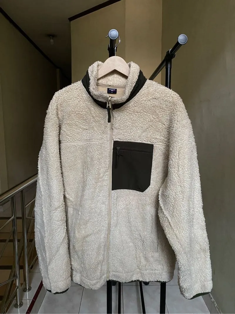 Sherpa Jacket Polham Retro White photo 1