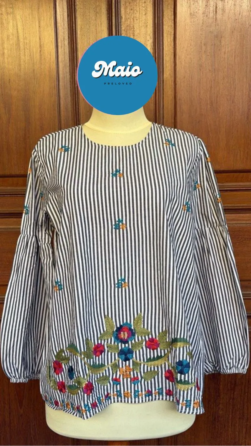 Blouse Garis Bordir photo 1