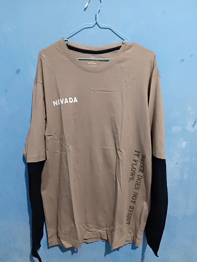 Kaos lengan panjang two tone photo 1