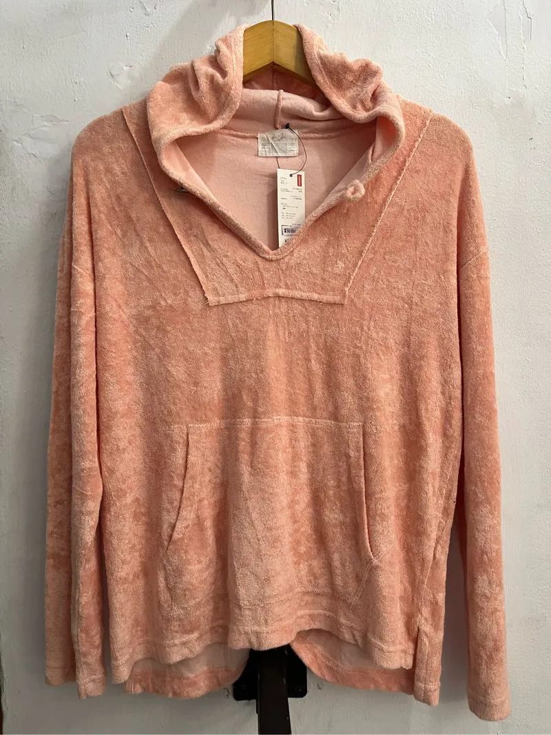 Cozy Peach Plush Hoodie photo 1