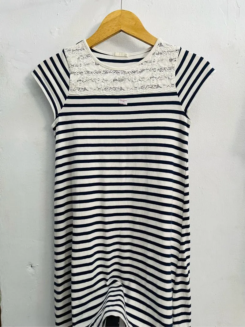 Dress Stripe Navy Lace photo 1