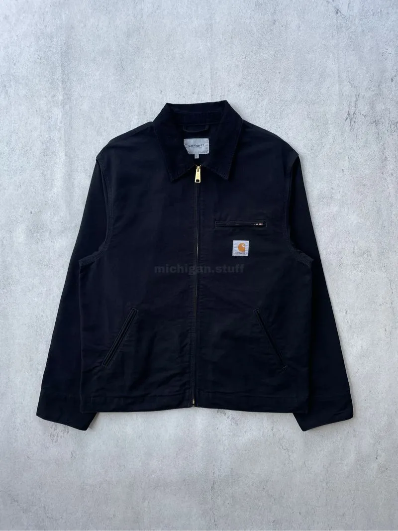 Carhartt WIP Detroit Jacket Unlined Black / Black Rinsed photo 1