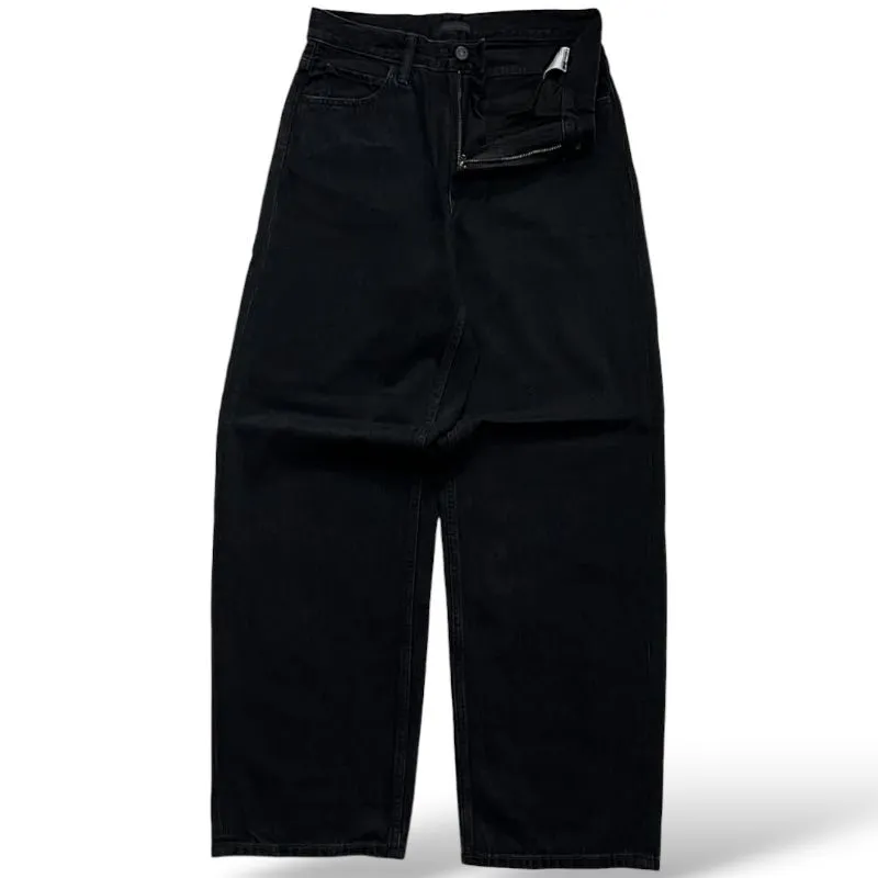 Uniqlo Streetwear Casual Jeans Pria black photo 1