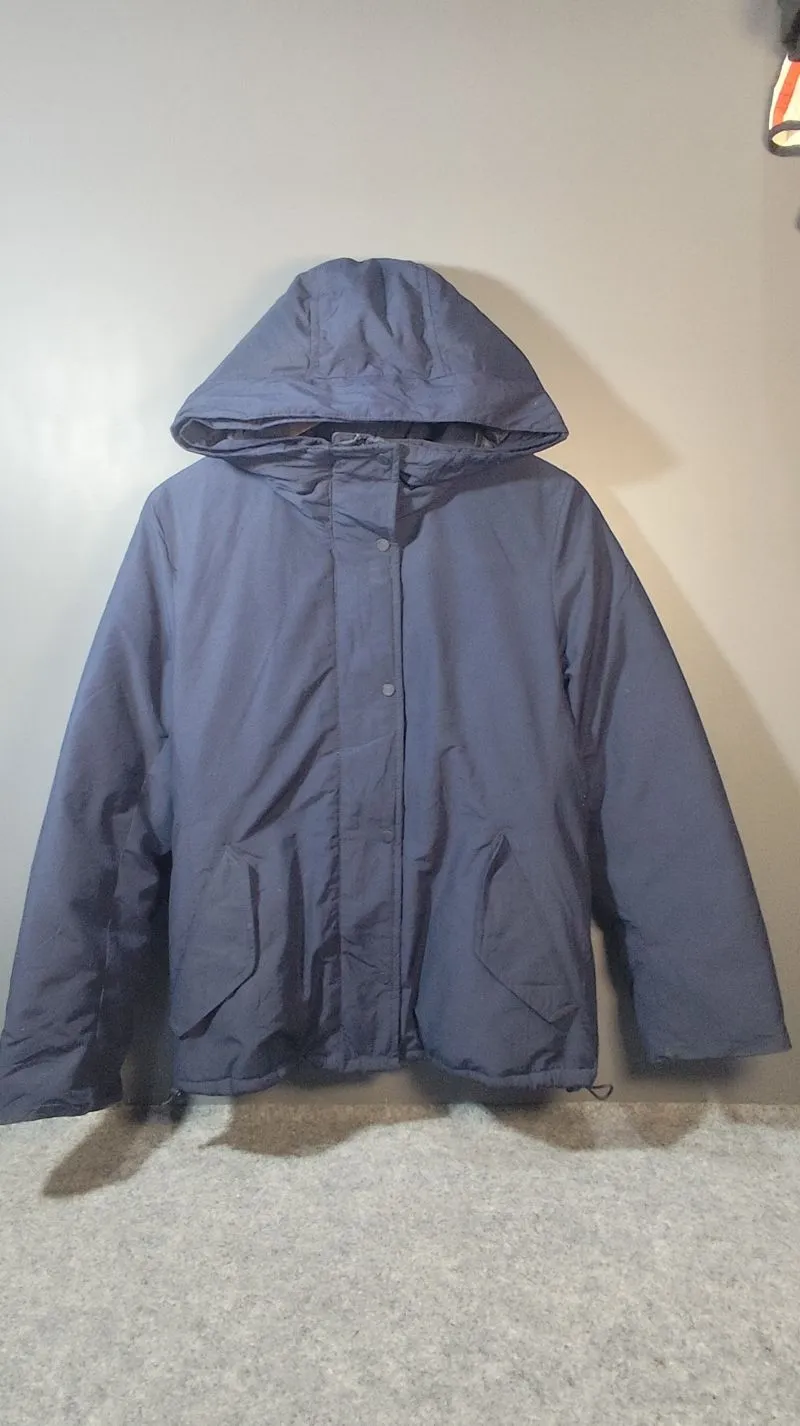 Jaket Winter Hoodie Uniqlo Navy Bahan Tebal dan Hangat photo 1