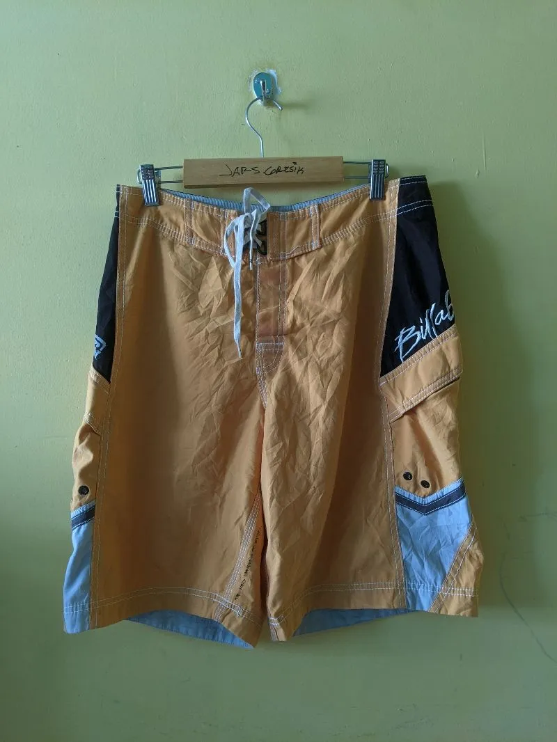 Billabong Tricolors Spell Out Logo Y2K Cargo Board Shorts photo 1