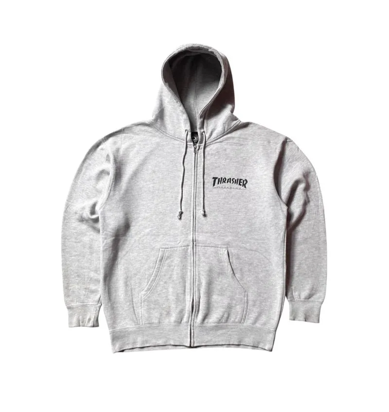 Thrasher mag logo zip up hoodie photo 1