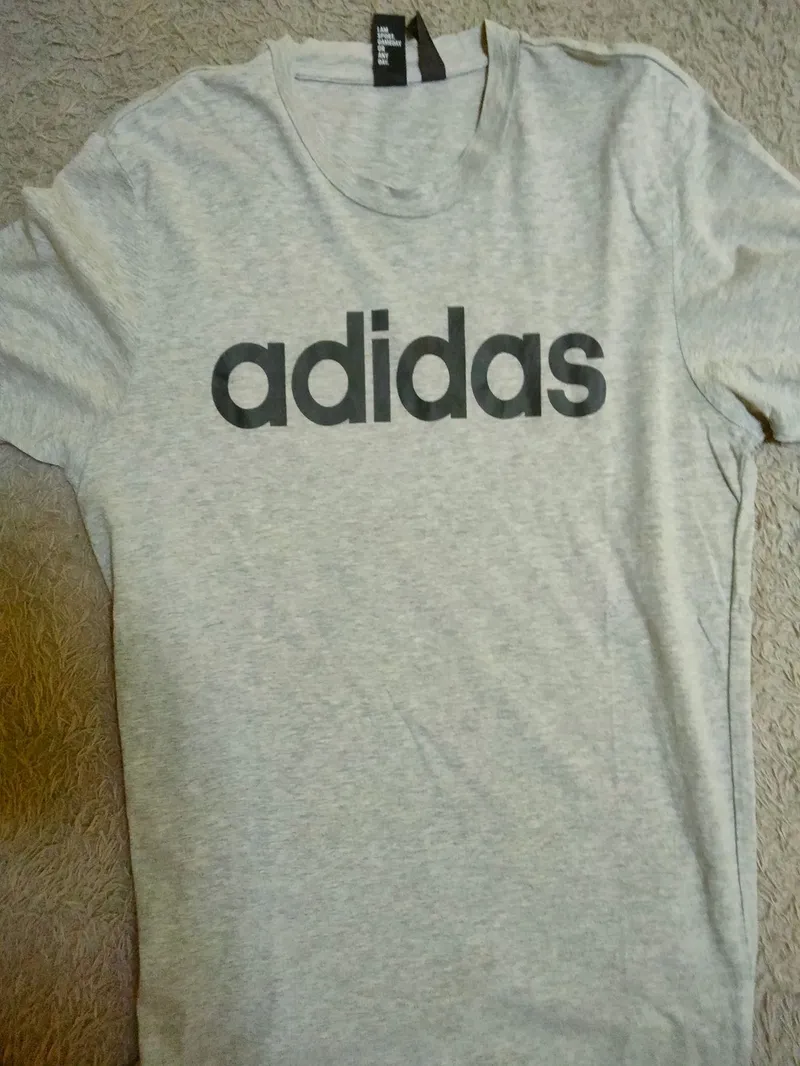 Adidas Casual T-shirt Pria gray photo 1