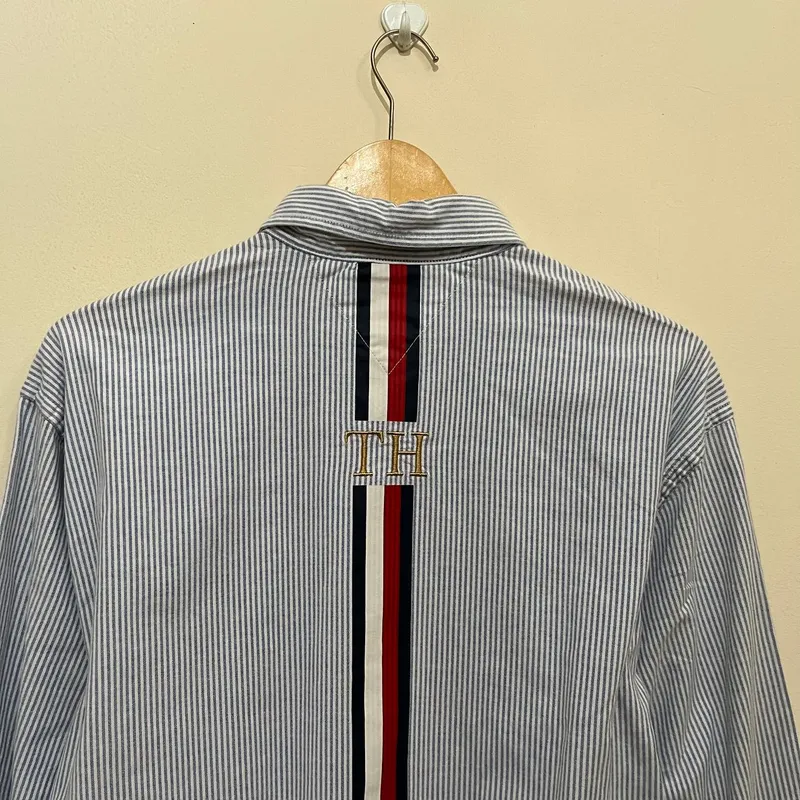 Tommy Hilfiger Casual Casual shirt Pria white gray photo 1
