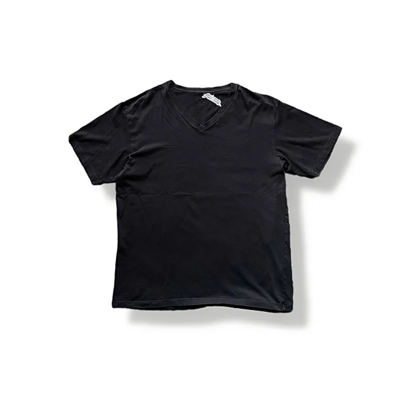 Uniqlo Airism Vneck Collar Plain Black Tee photo 1