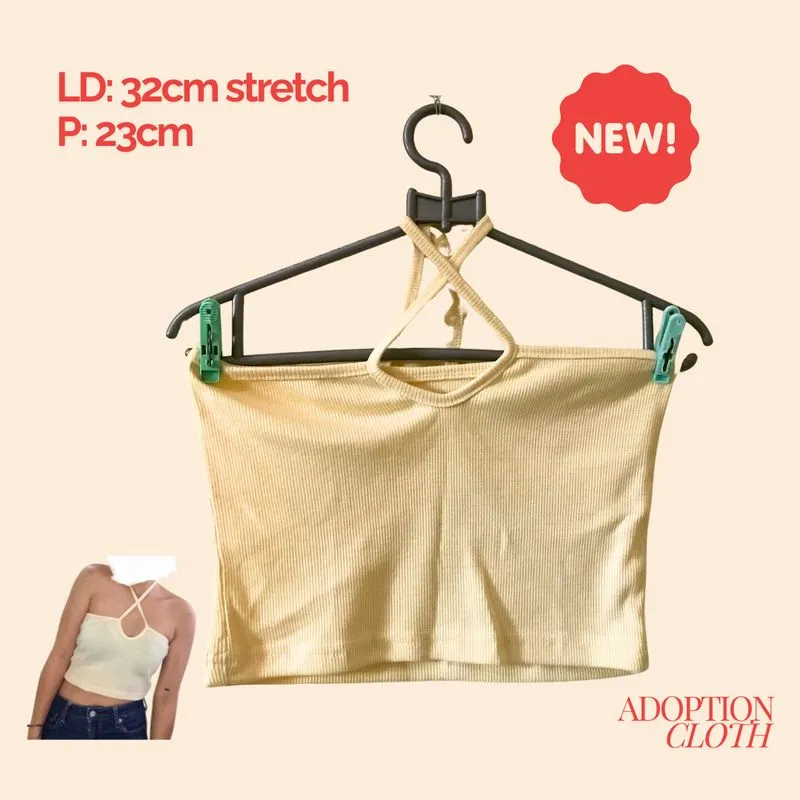 Yellow Tanktop Croptop photo 1