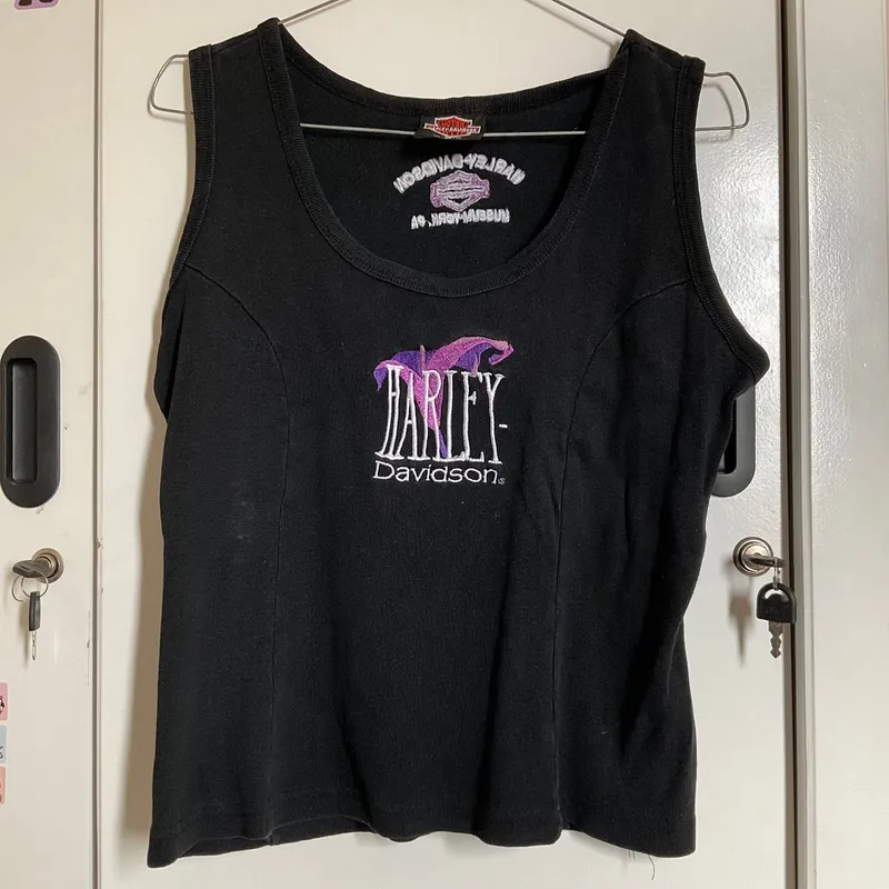 Harley Davidson Streetwear Grunge Cami top Wanita black photo 1