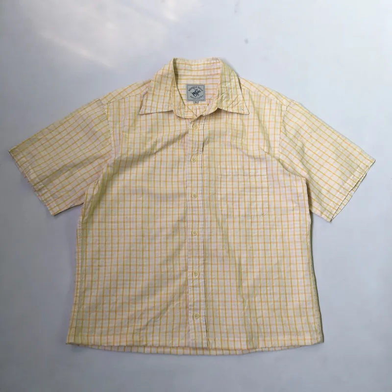 Beverly Hills Polo Club Streetwear T-shirt Pria cream yellow photo 1