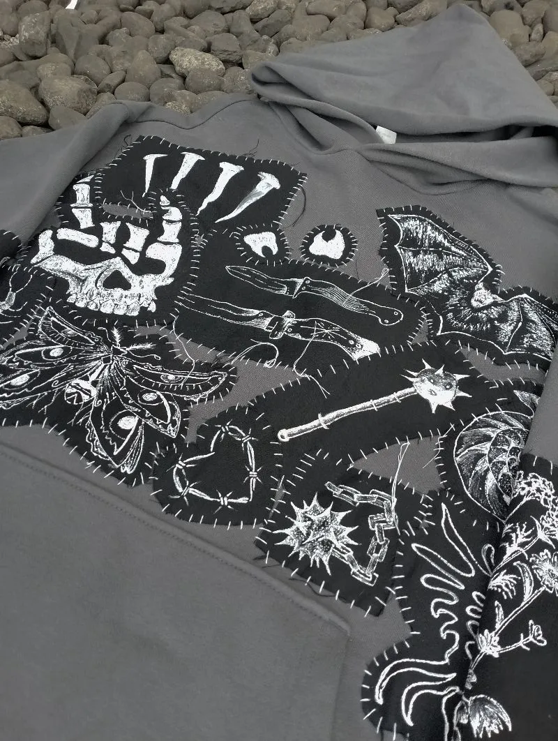 Custom H&M hoodie reworked photo 1
