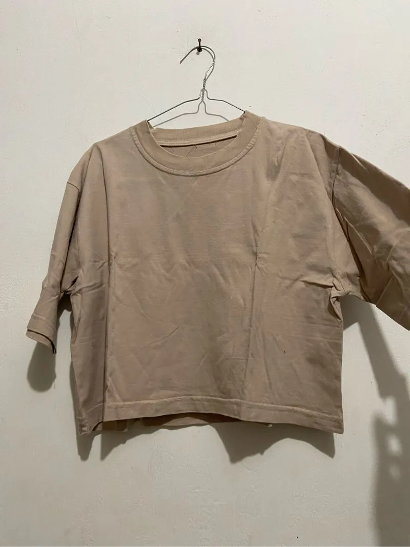 Kaos Croptop Coklat photo 1