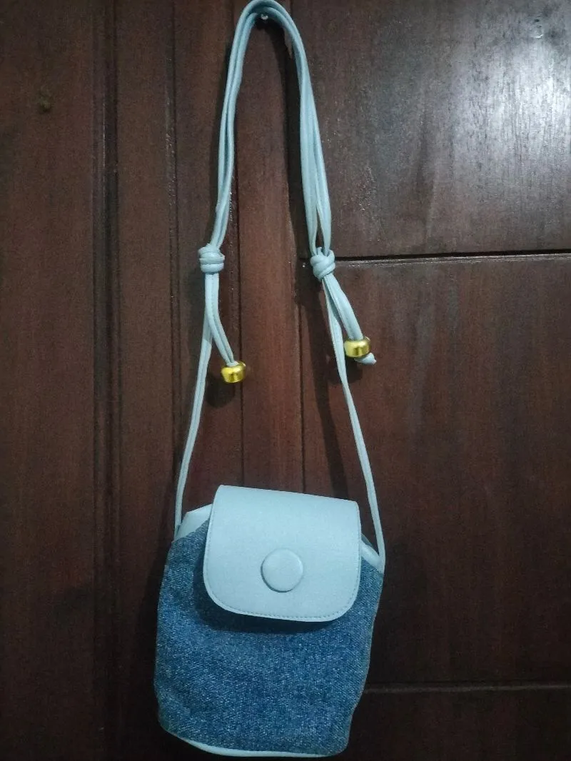 Tas selempang denim blue photo 1