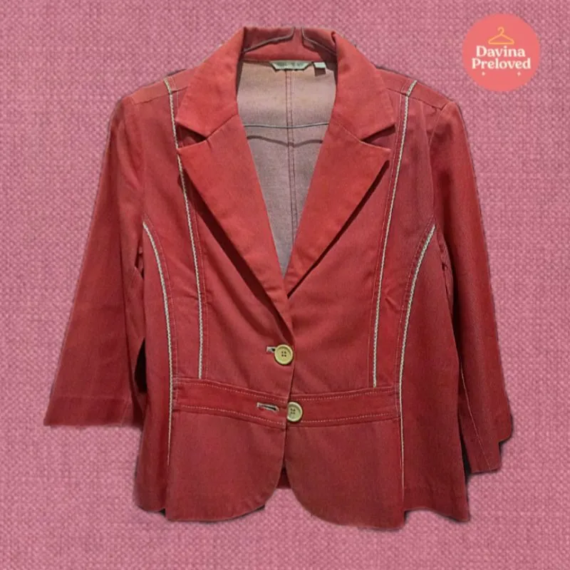 Blazer Merah Casual Chic photo 1
