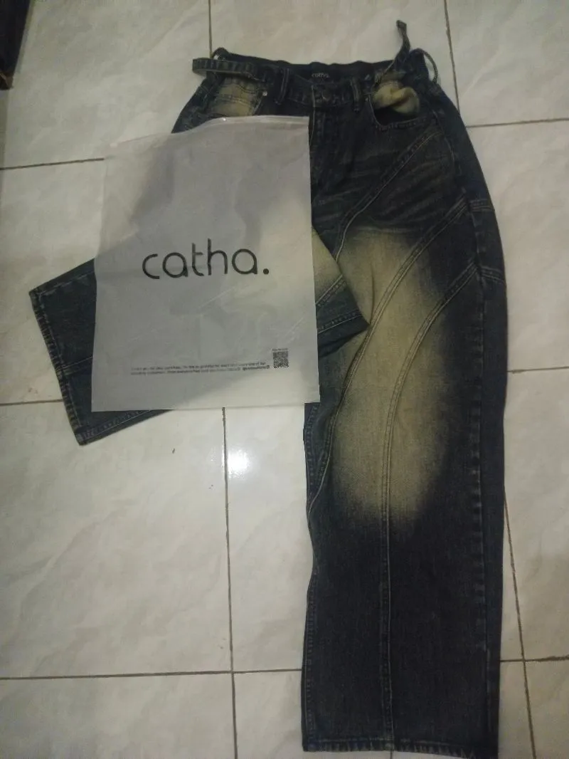 BAGGY JEANS PECAH POLA  photo 1