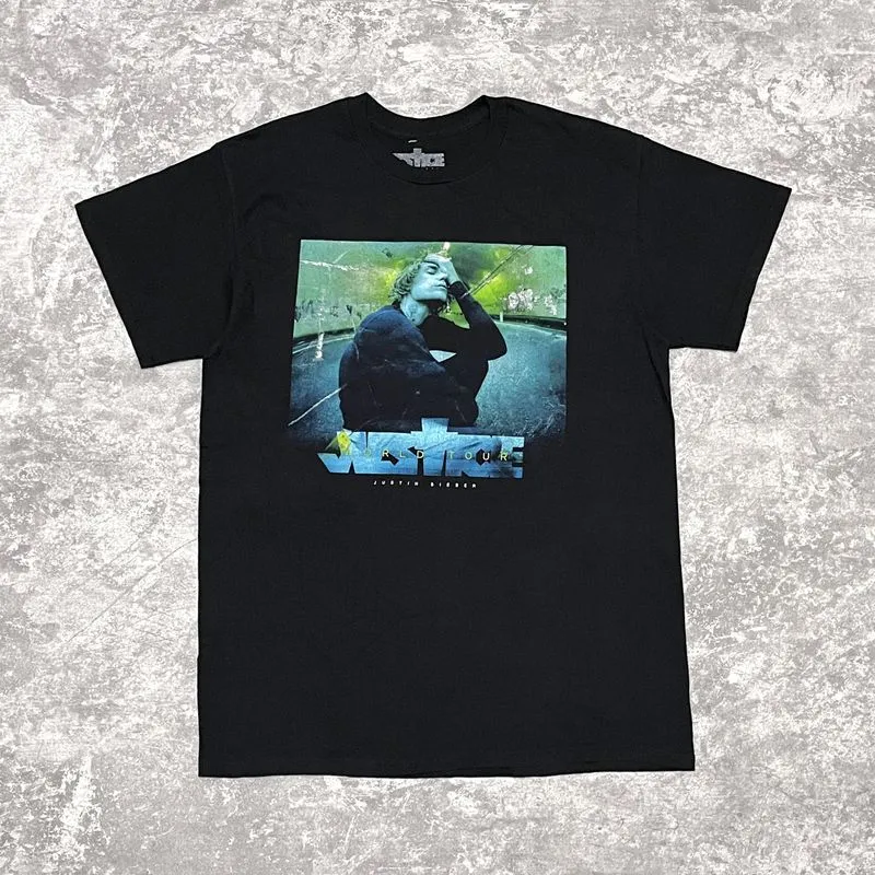 Kaos Singer Justin Bieber Justice Tour Official Merch photo 1