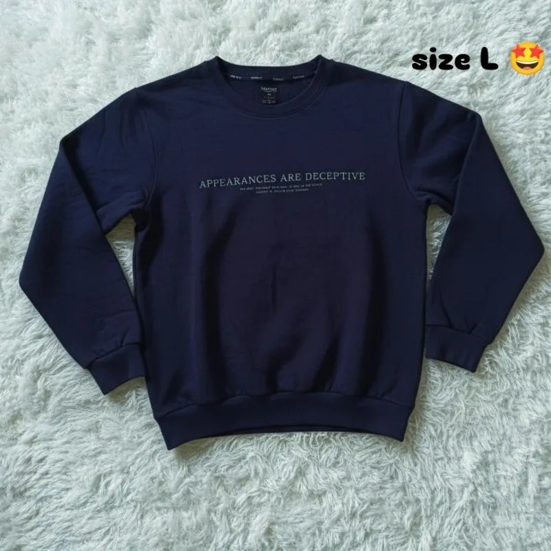 crewneck navy photo 1