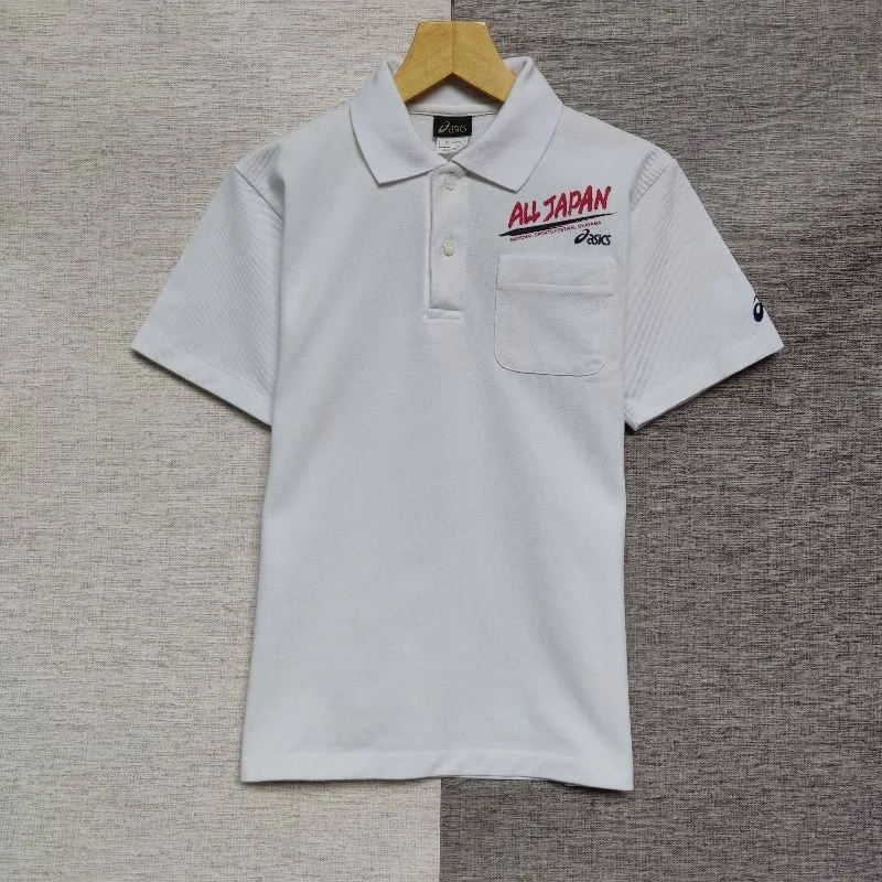 Kaos polo shirt  Asics All Japan White colour Size S photo 1