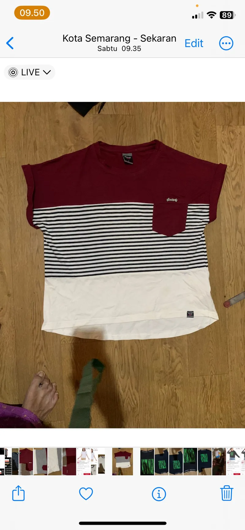 & Other Stories Casual T-shirt Wanita red photo 1