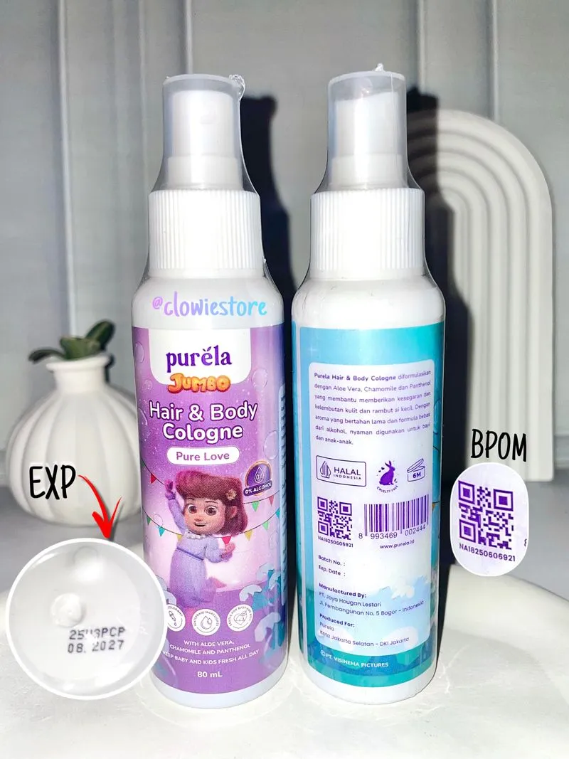 Take All 2PCS PURELA x JUMBO Hair & Body Cologne 80ml photo 1