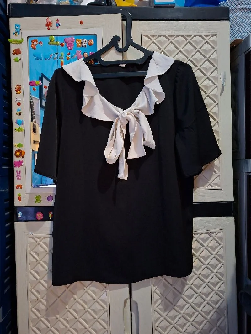 Yansoo blouse hitam import photo 1