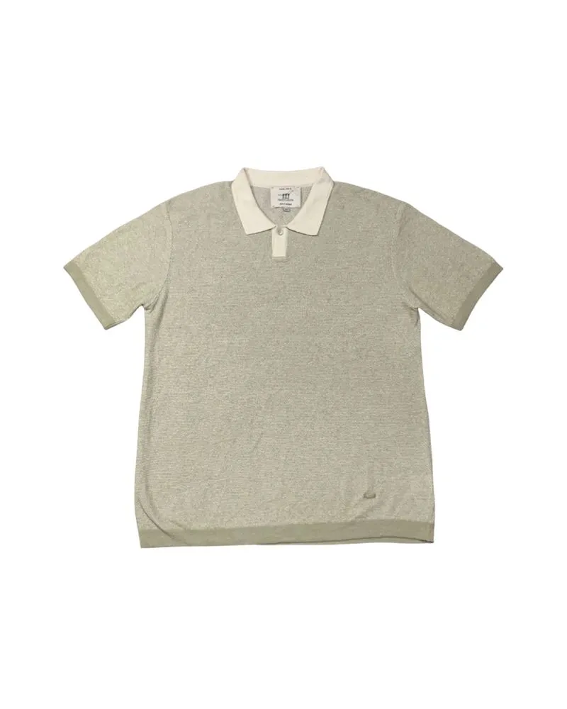 Henry Cotton’s  Knitwear Polo Shirt Green x White  photo 1