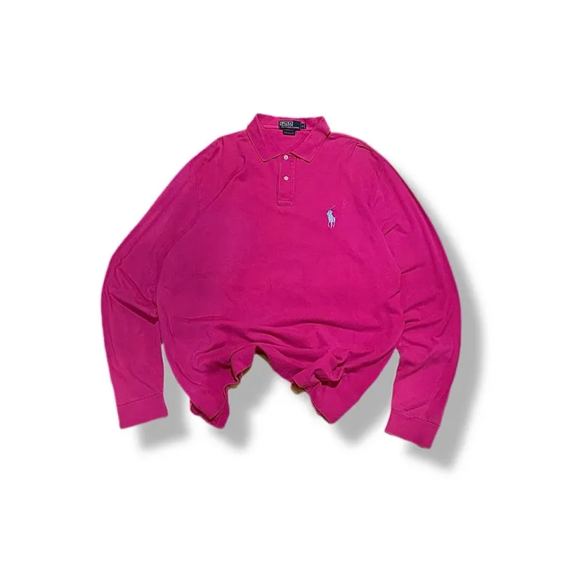 Polo by Ralph Lauren Signature Logo Pink Poloshirts L/S photo 1
