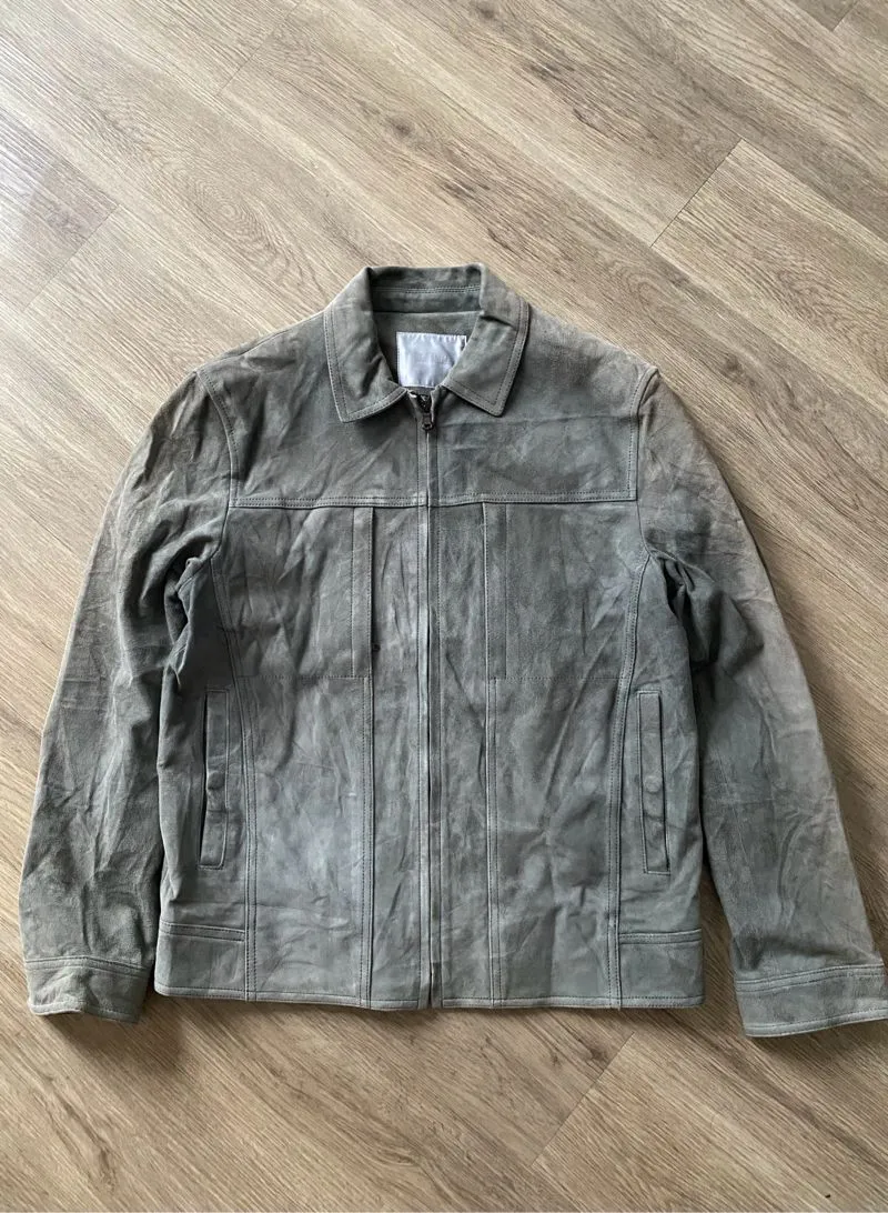 TIME POST MODERN TRUCKER LEATHER JACKET | BIKER | OUTER photo 1