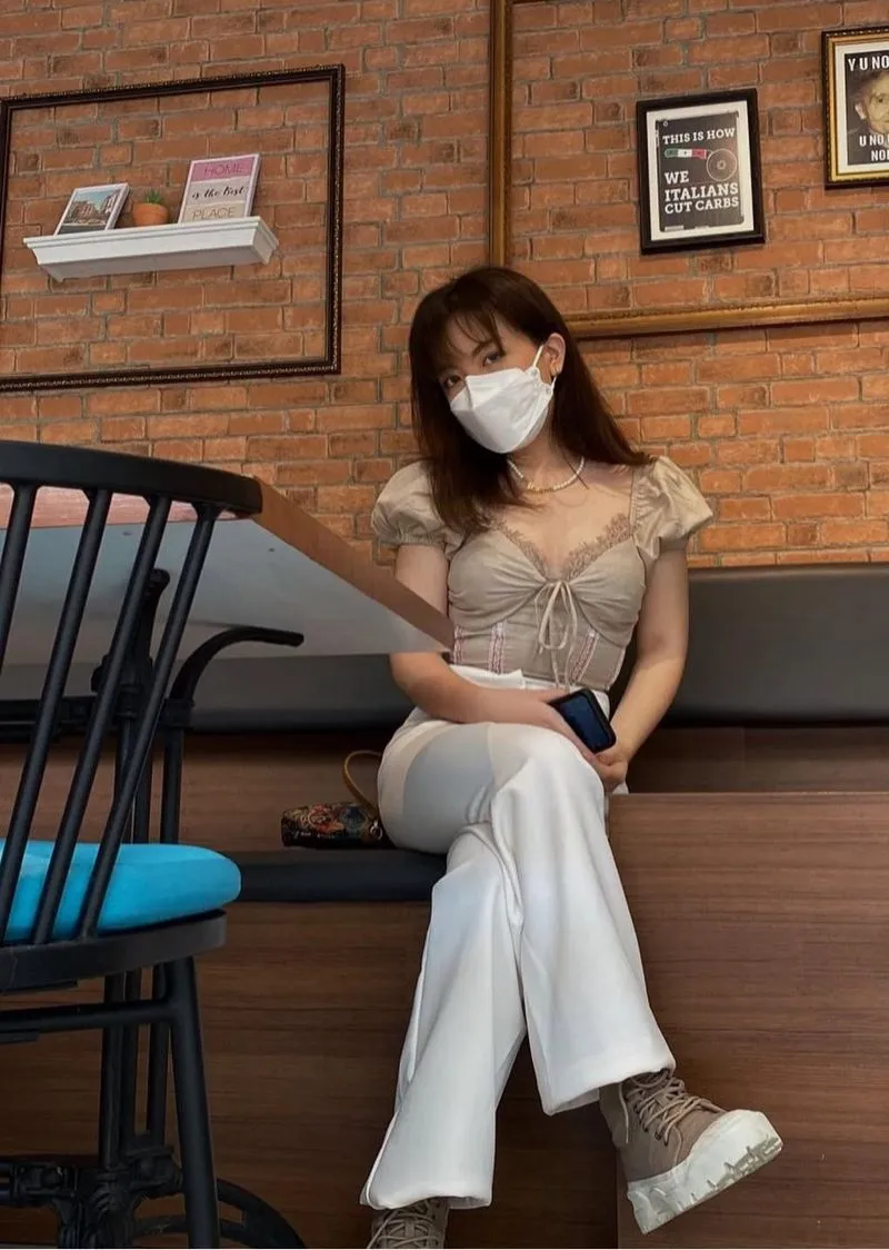 With Love X Byeol Irene Top in Nude (Milkmaid style) photo 1