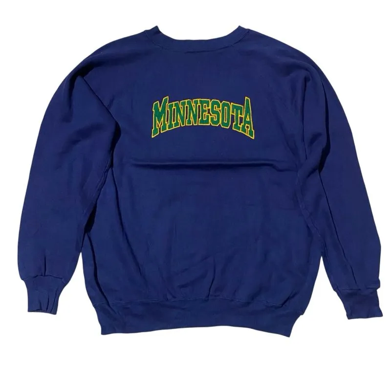 Hanes vintage minesota navy crewneck photo 1