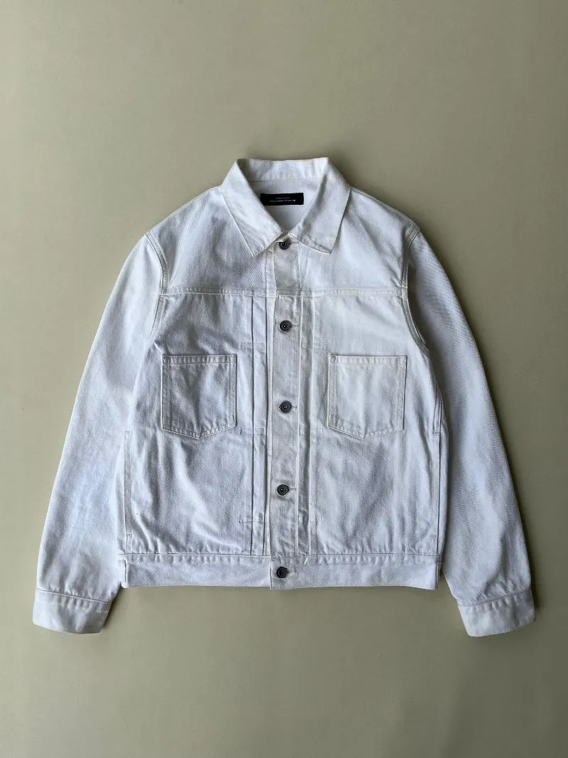 UNITED ARROW GREEN LABEL RELAXING WHITE DENIM JACKET photo 1