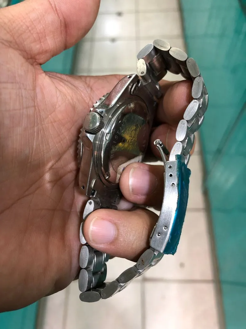 jam tangan pria Omega quartz stenlis steel anti air  photo 1