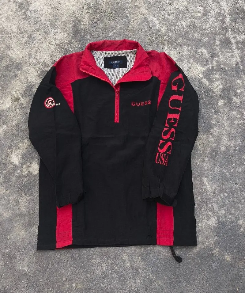 Vintage 90's guess windbreaker jacket photo 1