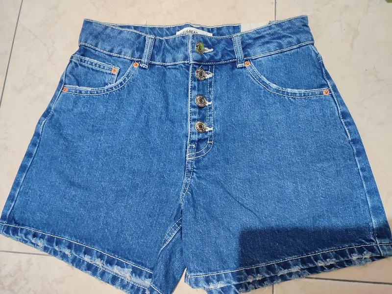 Pull & Bear Y2K Casual Mini skirt Wanita navy photo 1