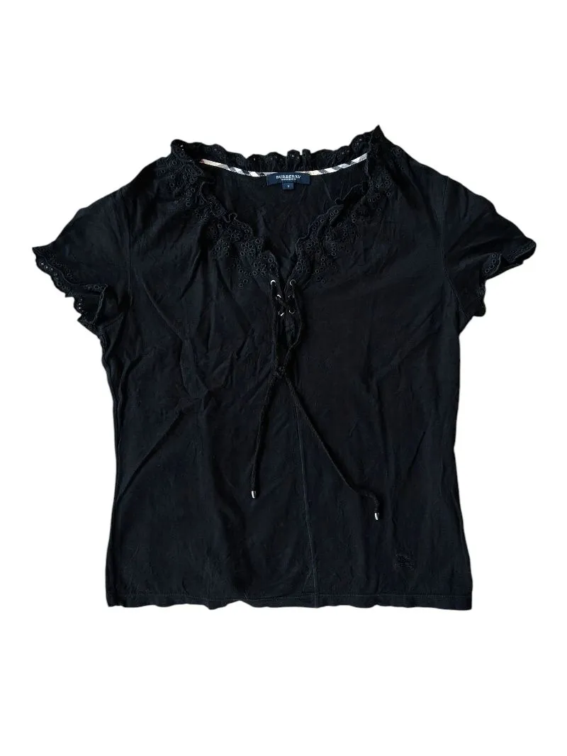 Burberry London embroidery logo with rope and lace collar photo 1