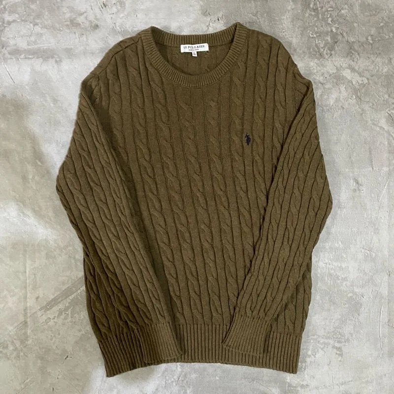 Knitwear polo cable photo 1