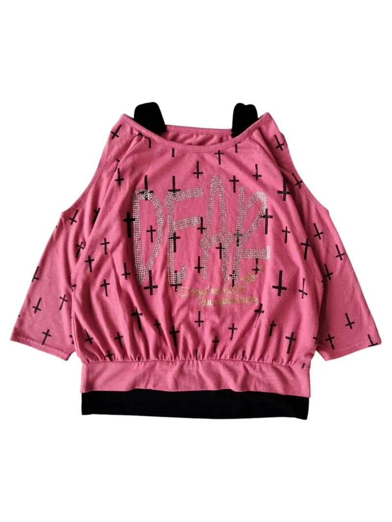 Sirmione dear and cross aop graphic top photo 1