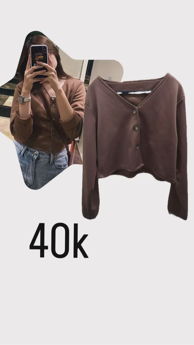 Outer cokelat, cardigan photo 1